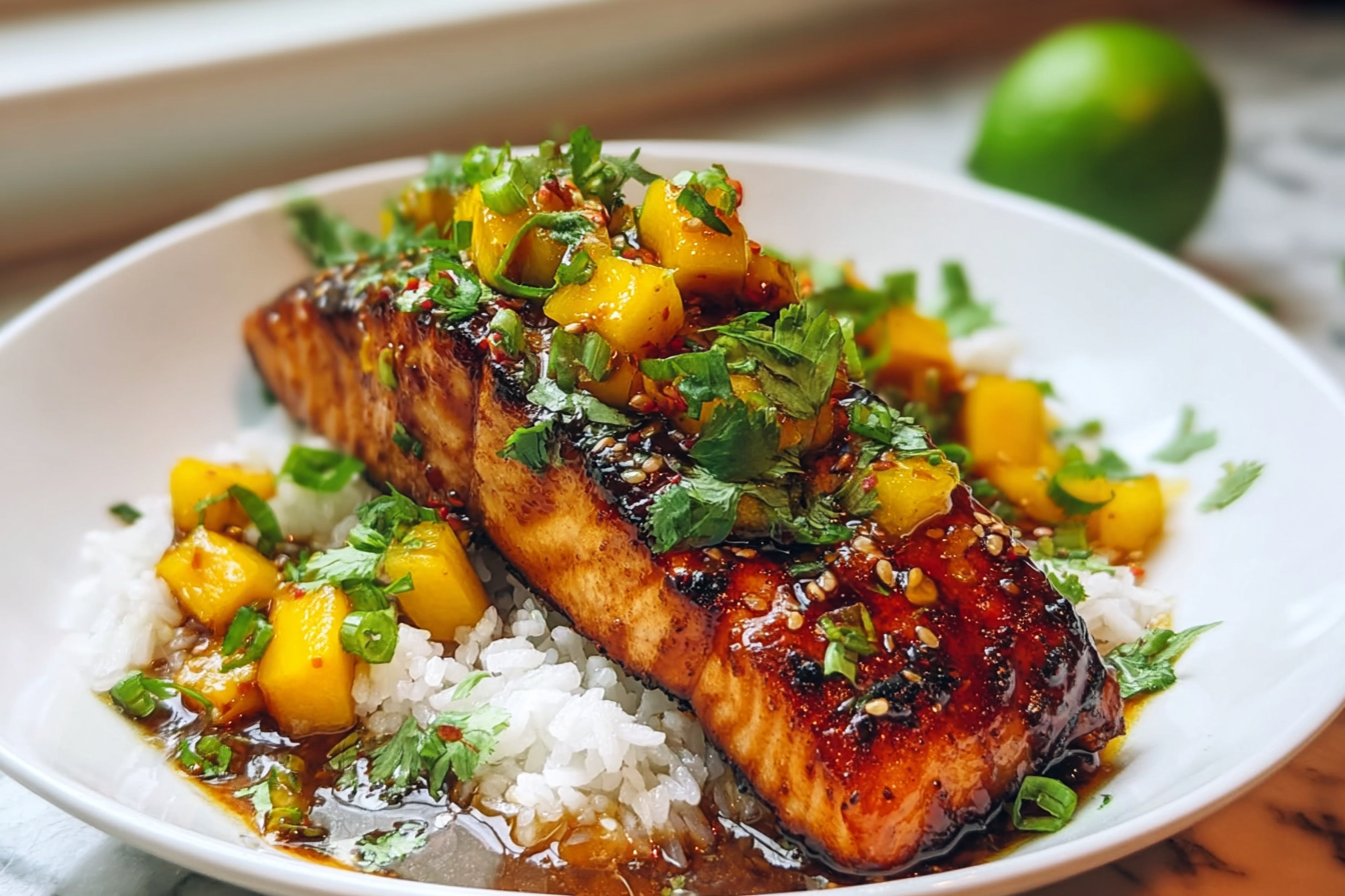 Mango Teriyaki Salmon