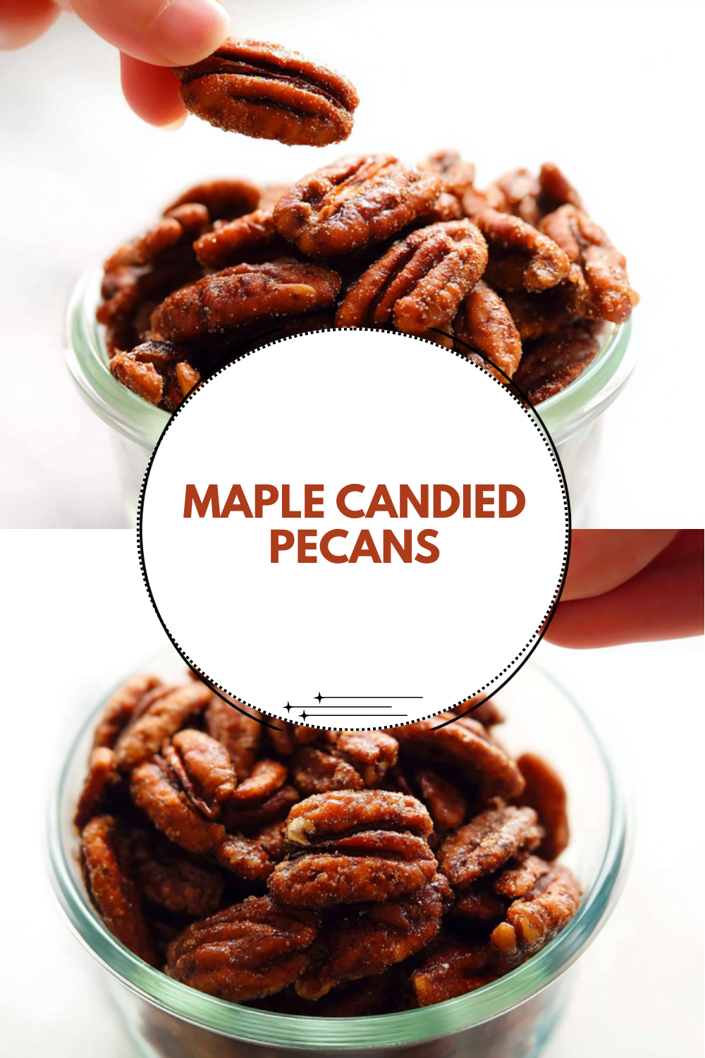 Maple Candied Pecans