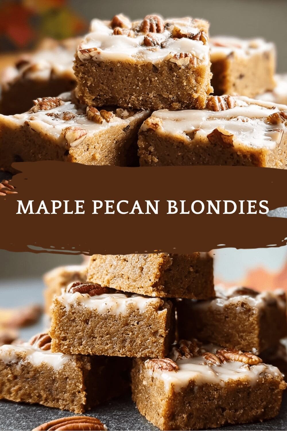 Maple Pecan Blondies