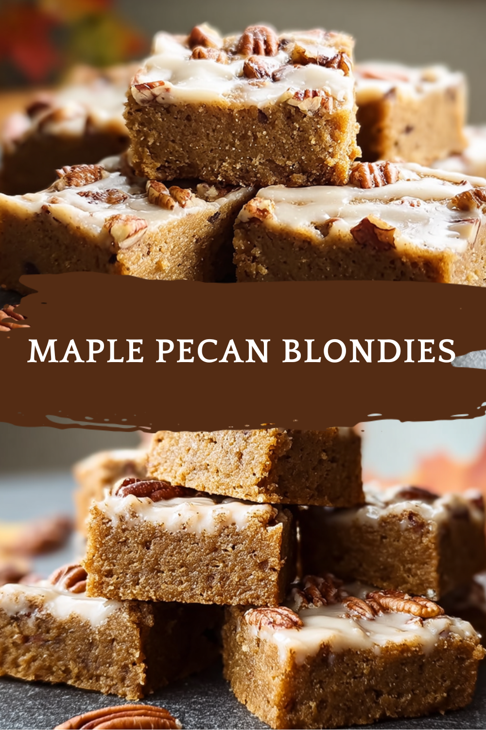 Maple Pecan Blondies