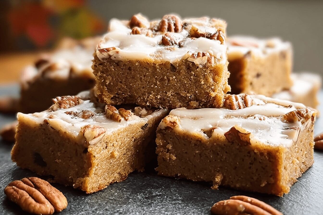 Maple Pecan Blondies
