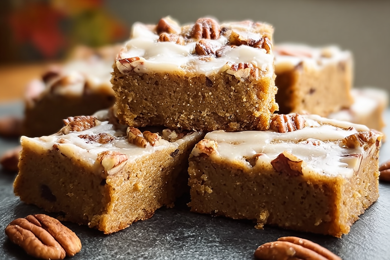 Maple Pecan Blondies