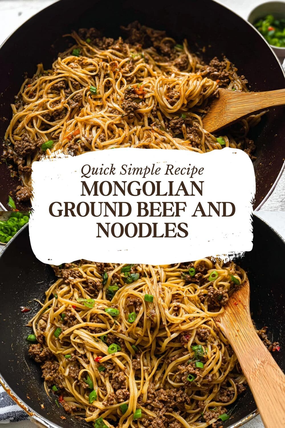 Mongolian Ground Beef And Noodles