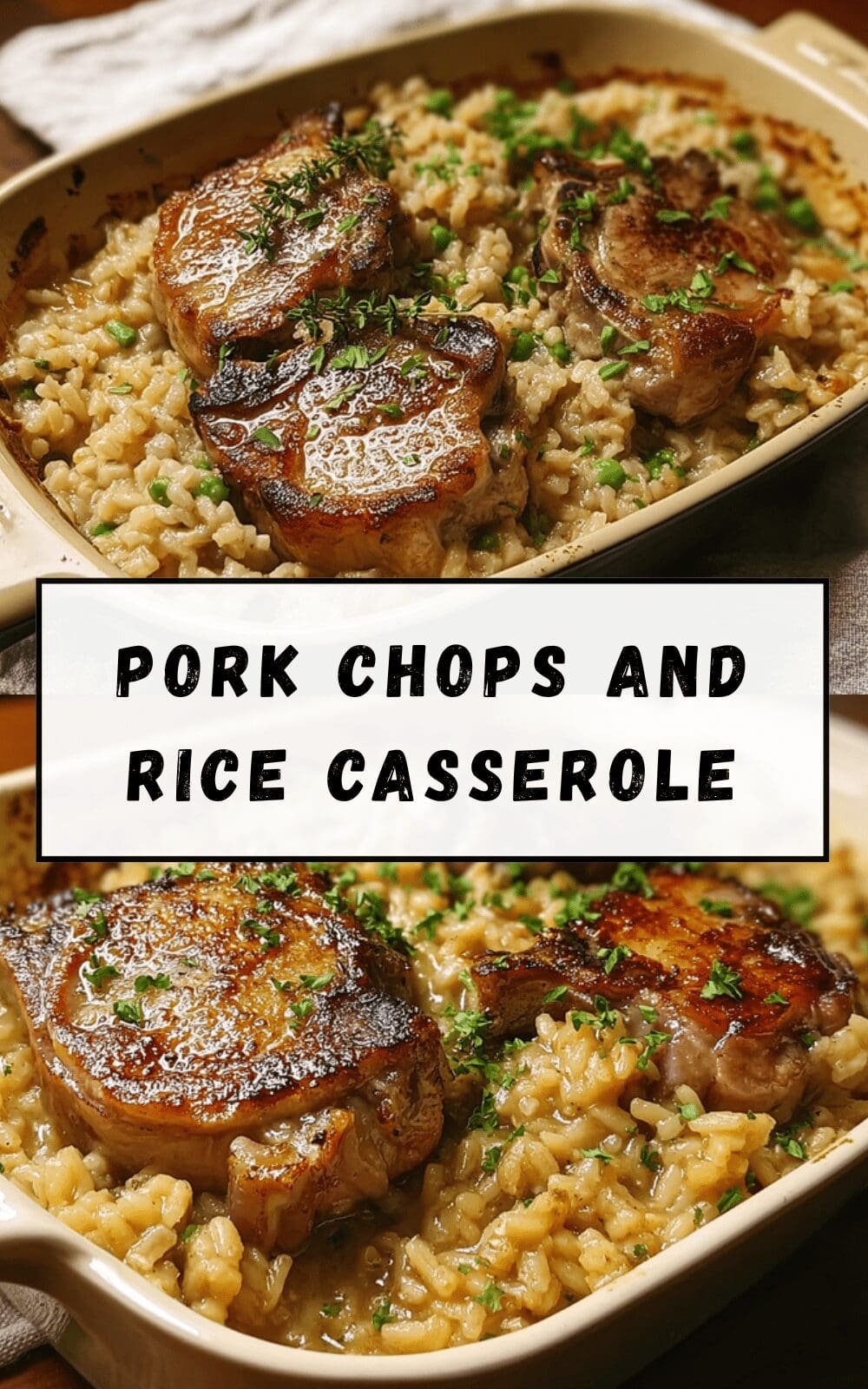 Pork Chops And Rice Casserole