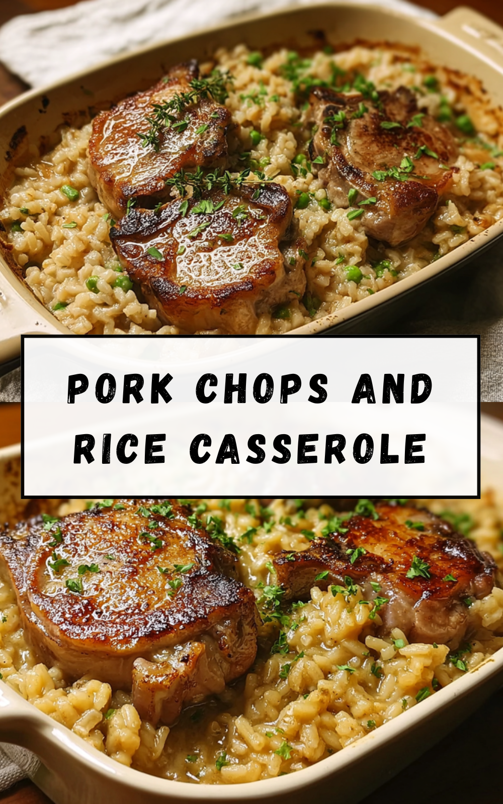 Pork Chops And Rice Casserole