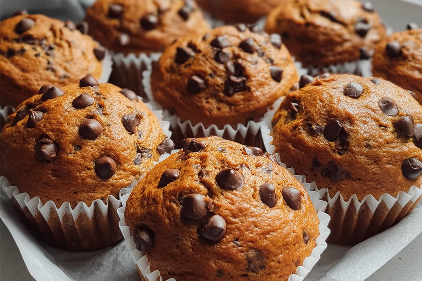 Pumpkin Chocolate Chip Muffins