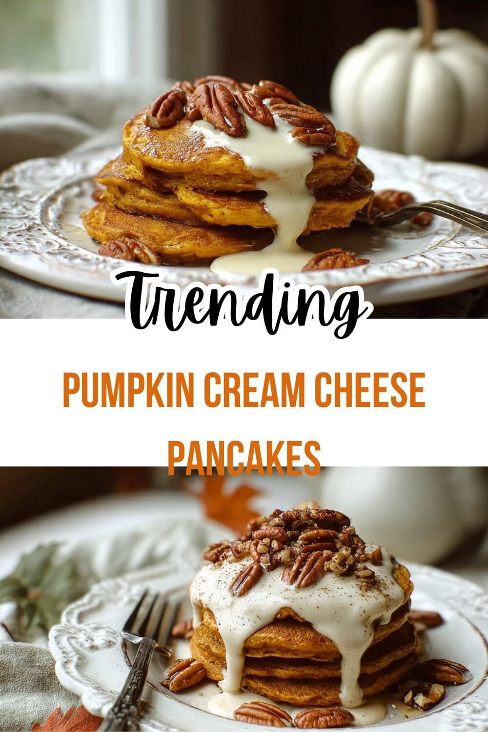 Pumpkin Cream Cheese Pancakes