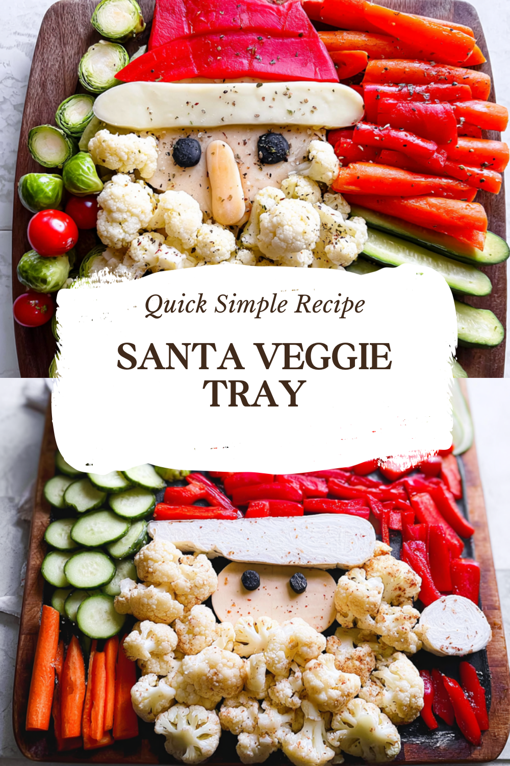 Santa Veggie Tray