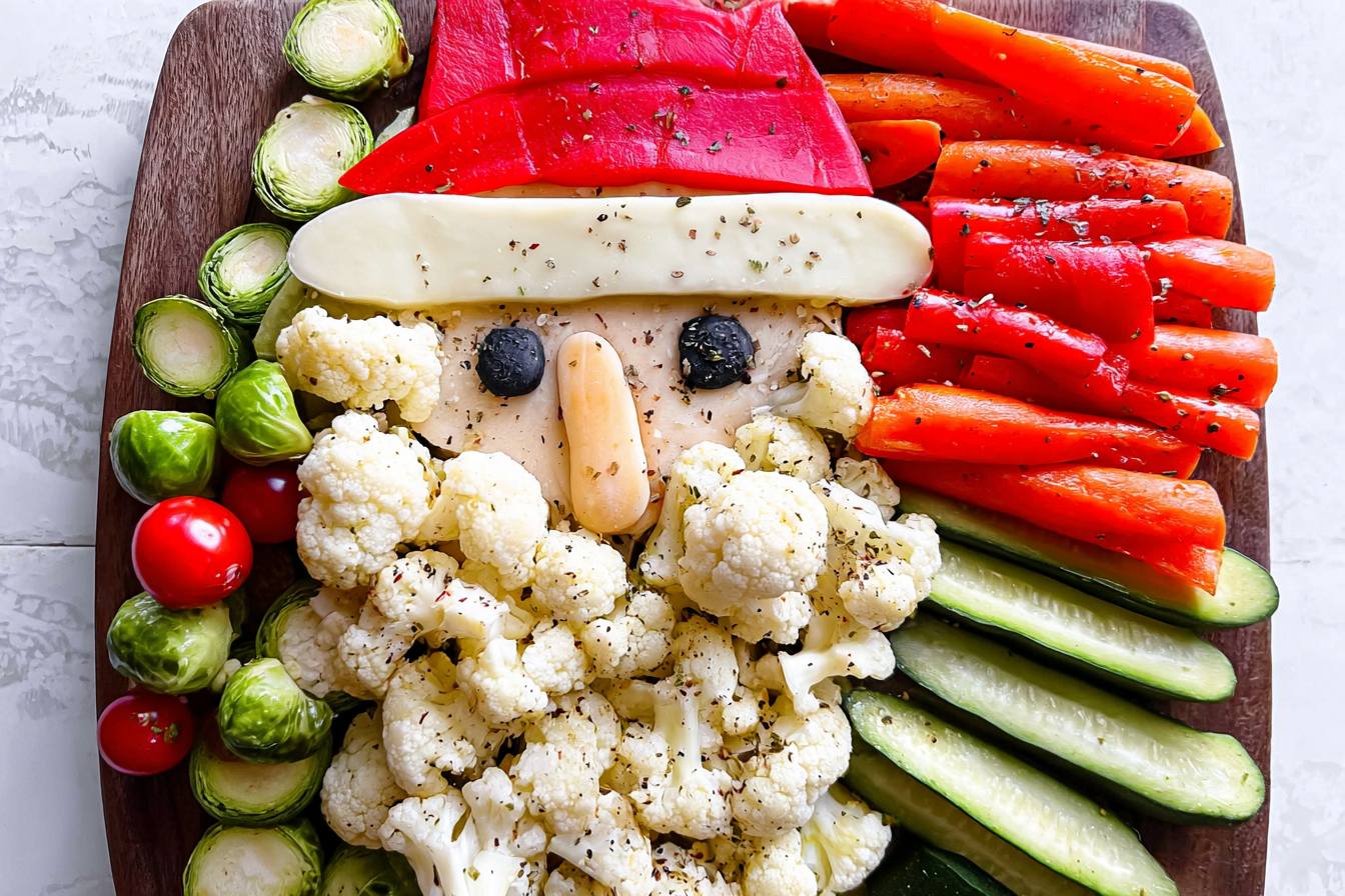 Santa Veggie Tray