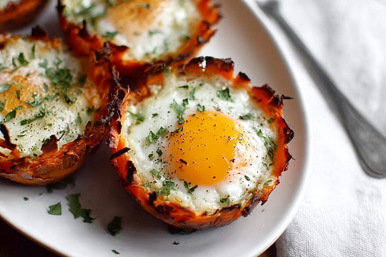 Sweet Potato Baked Egg Cups