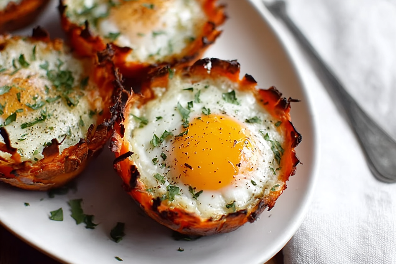 Sweet Potato Baked Egg Cups