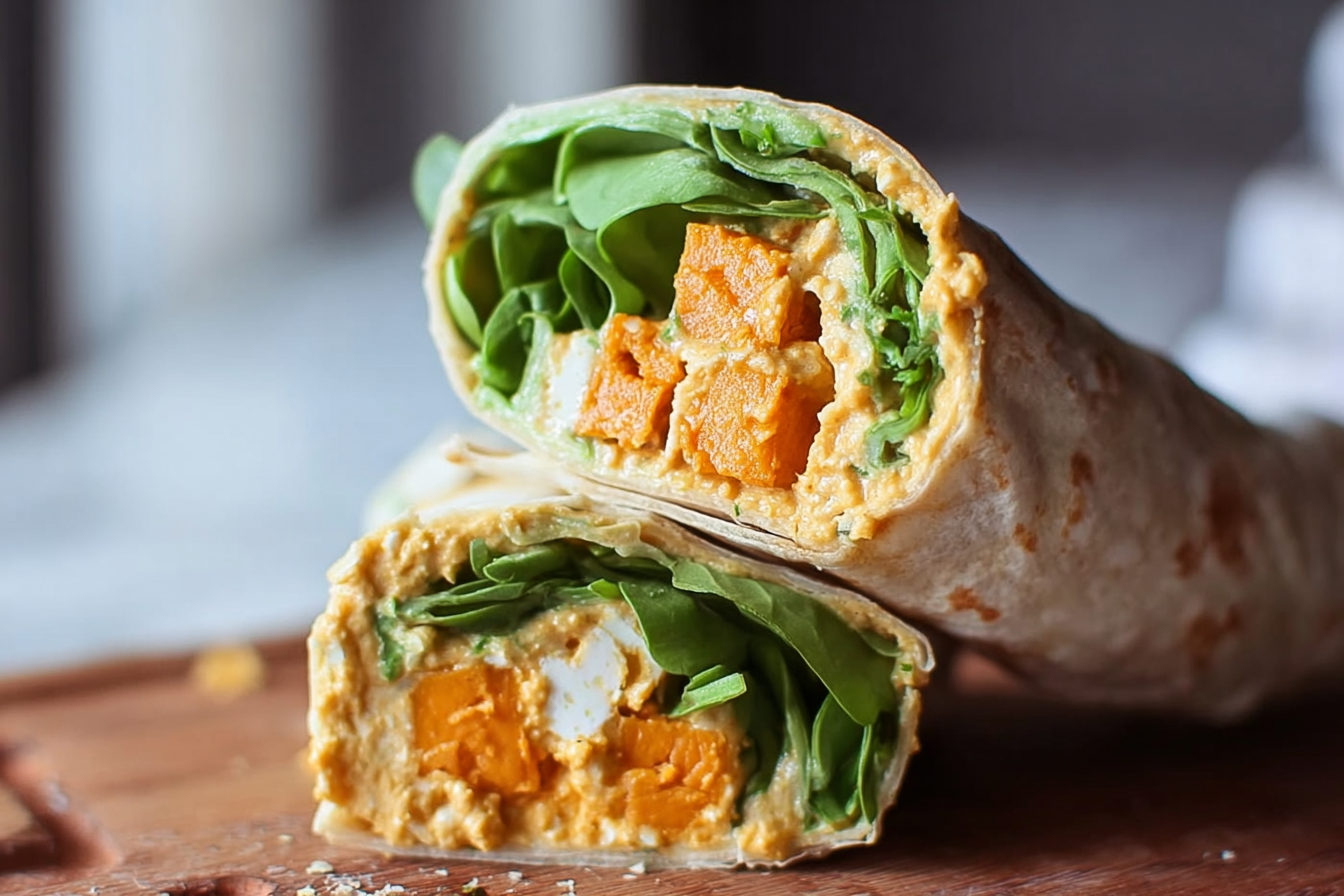Sweet Potato Hummus Wrap