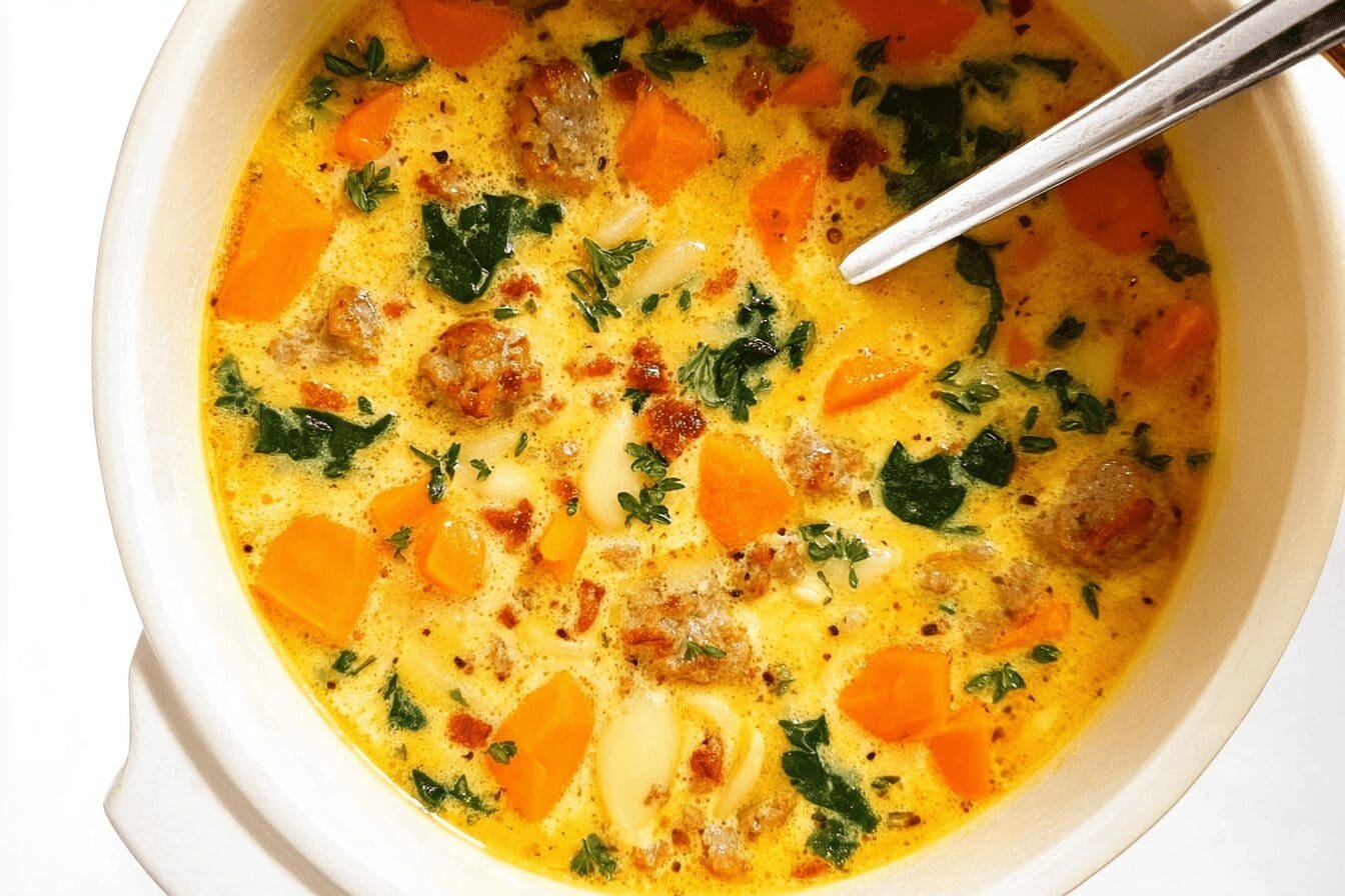 Sweet Potato Sausage Soup