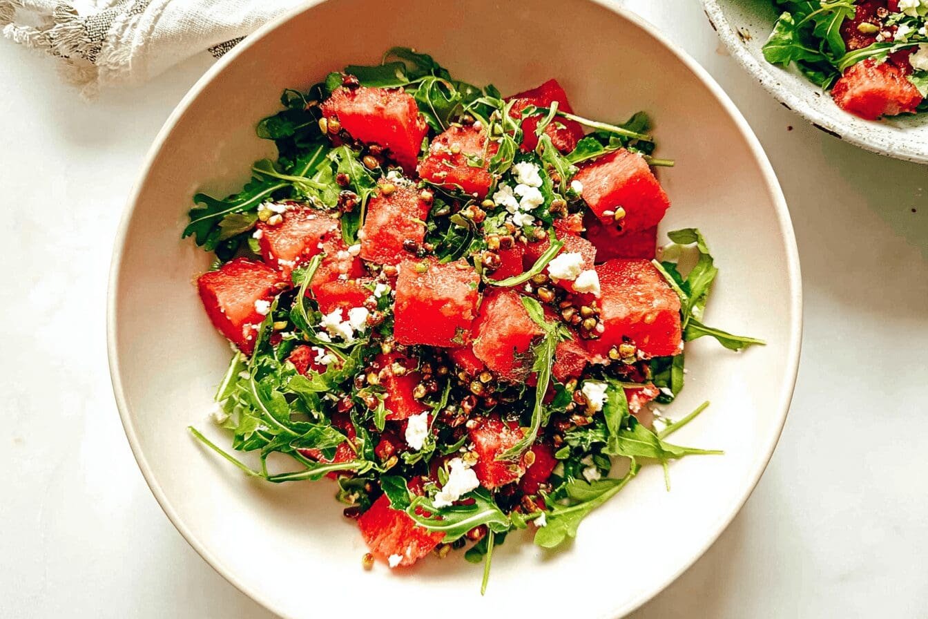 Watermelon Arugula Salad