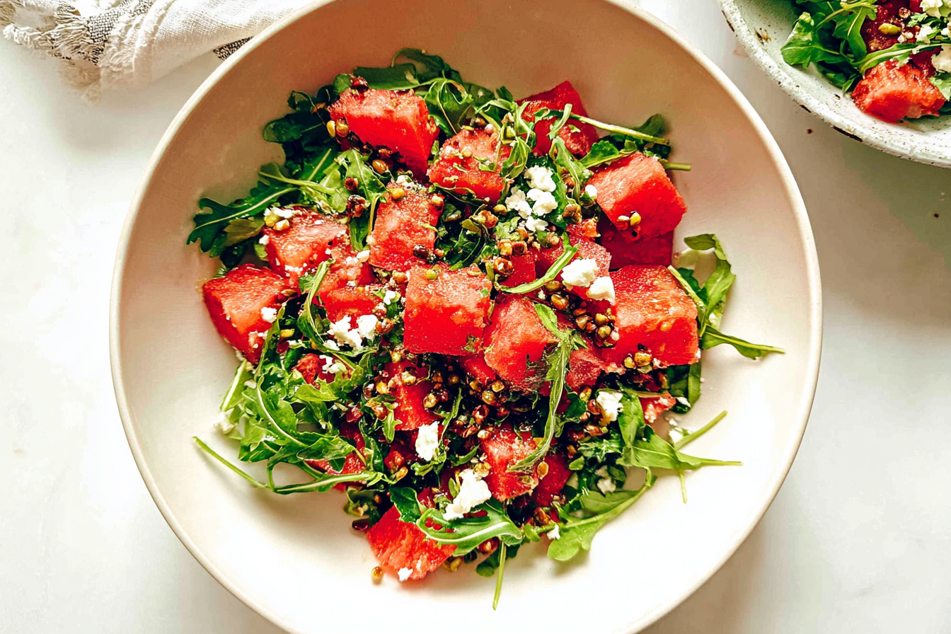 Watermelon Arugula Salad
