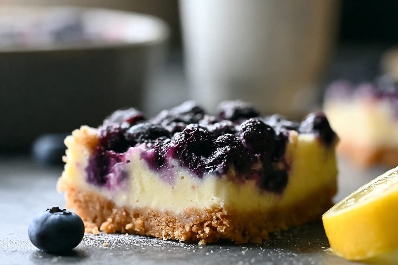 Blueberry Lemon Cheesecake Bars