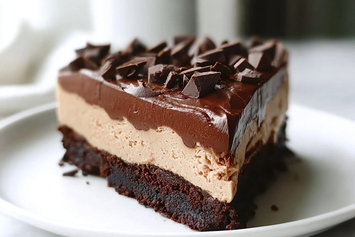 Brownie Bottom Chocolate Cheesecake