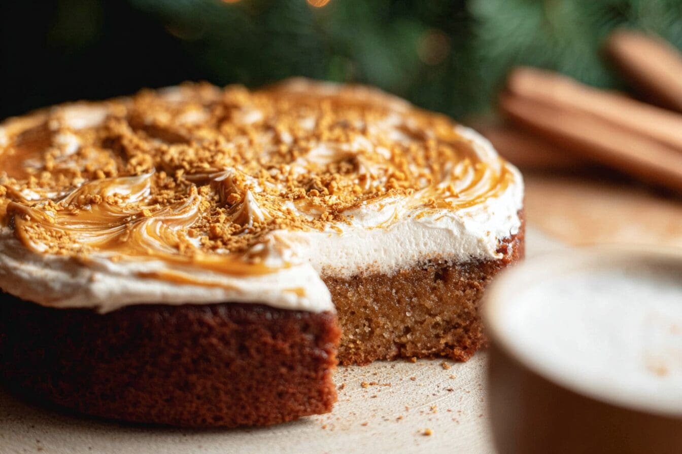 Caramel Brulee Latte Cake