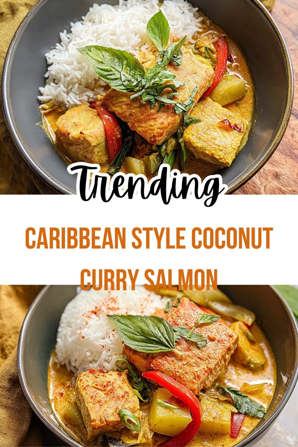 Caribbean Style Coconut Curry Salmon