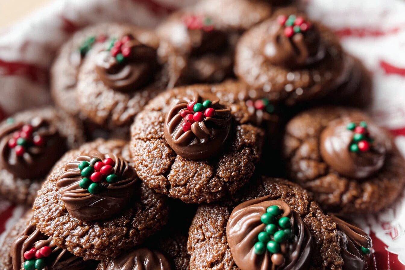 Chocolate Blossom Cookies