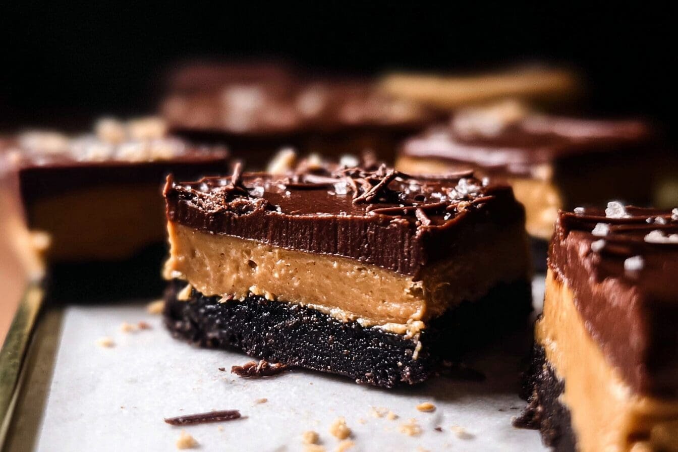 Chocolate Peanut Butter Fudge Bars