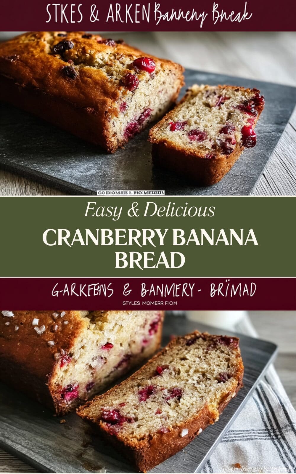 Cranberry Banana Bread