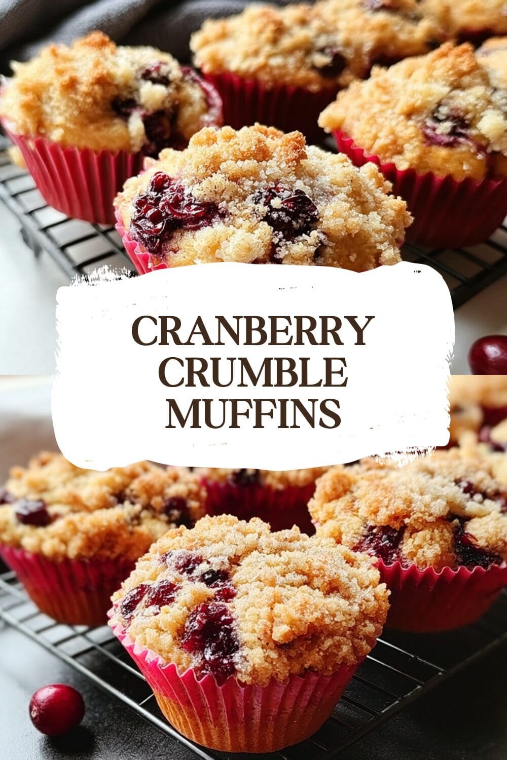 Cranberry Crumble Muffins