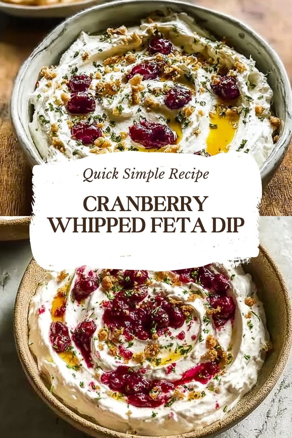 Cranberry Whipped Feta Dip