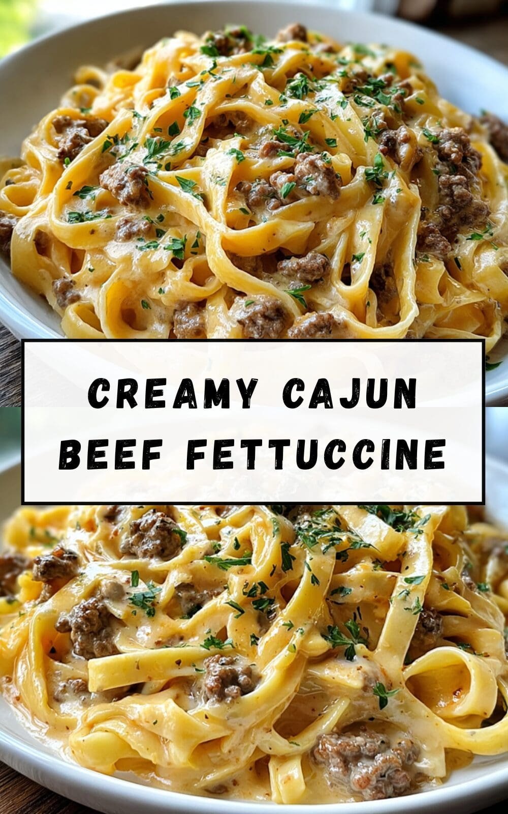 Creamy Cajun Beef Fettuccine