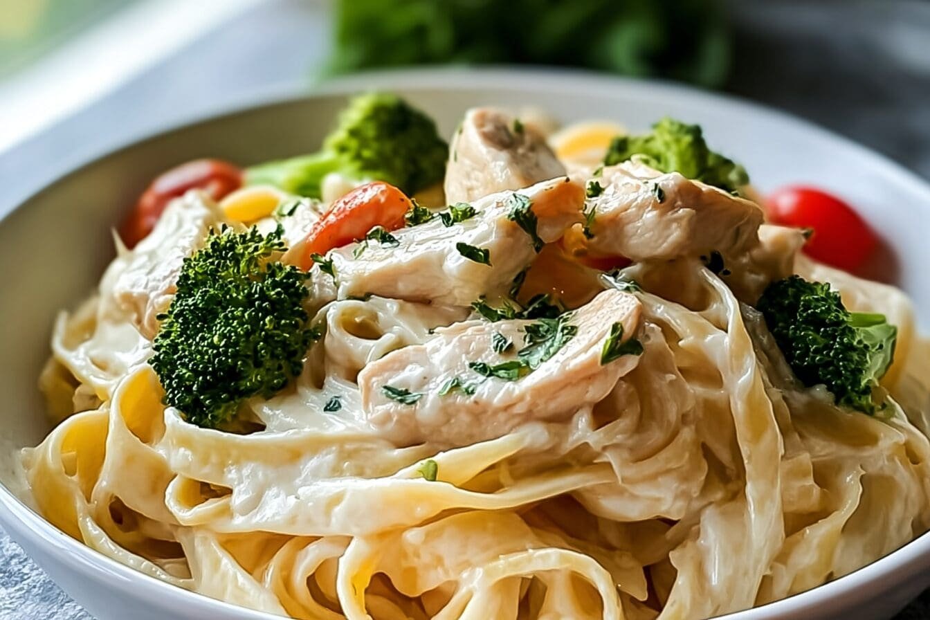 Creamy Chicken Alfredo Pasta