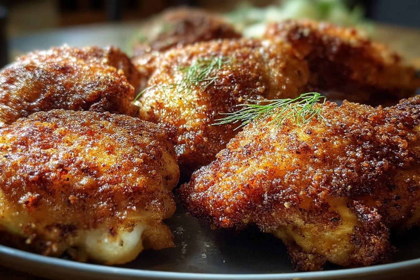Crunchy Chicken Thighs