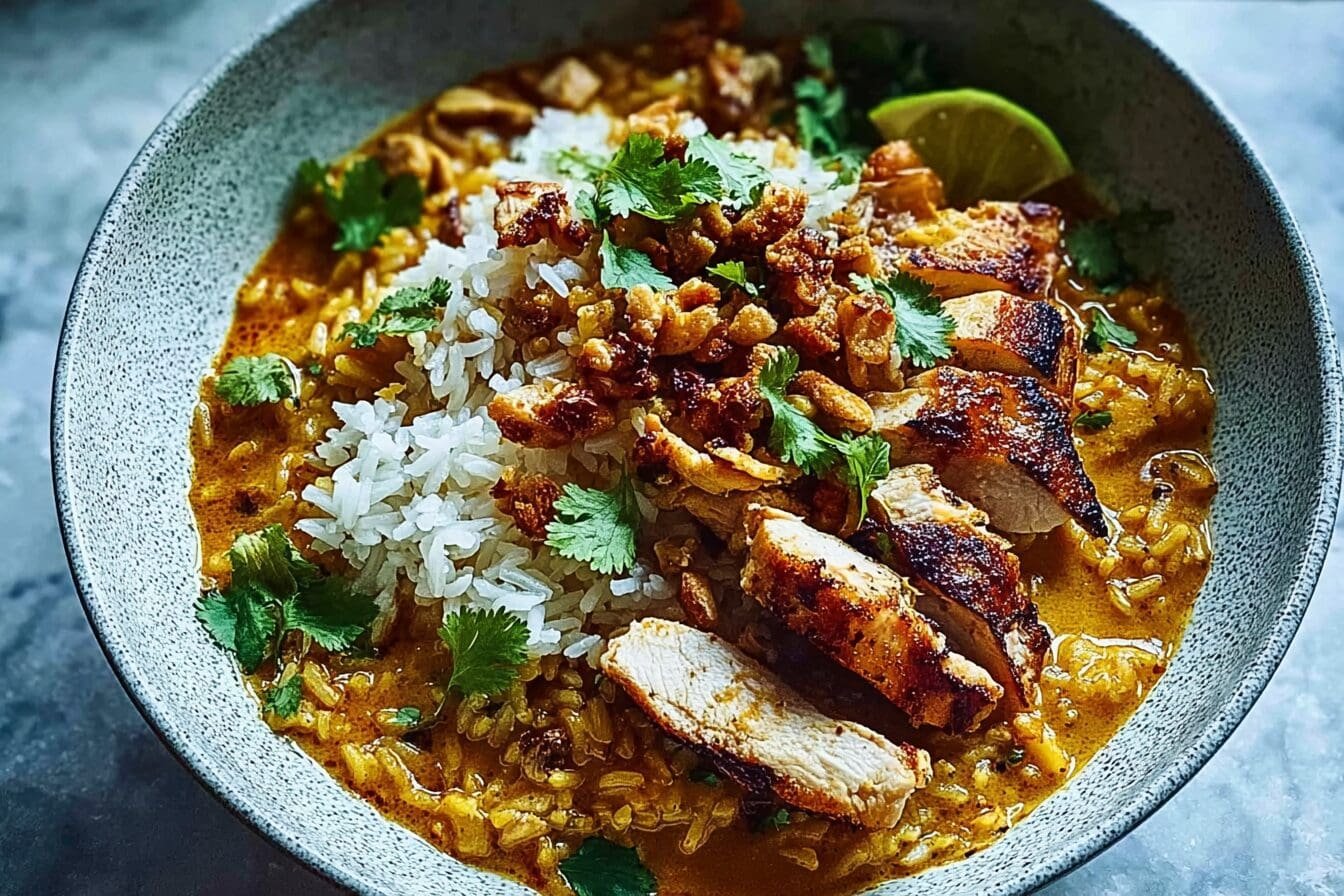 Curried Coconut Chicken Rice