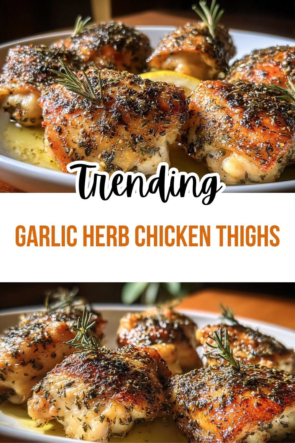 Garlic Herb Chicken Thighs