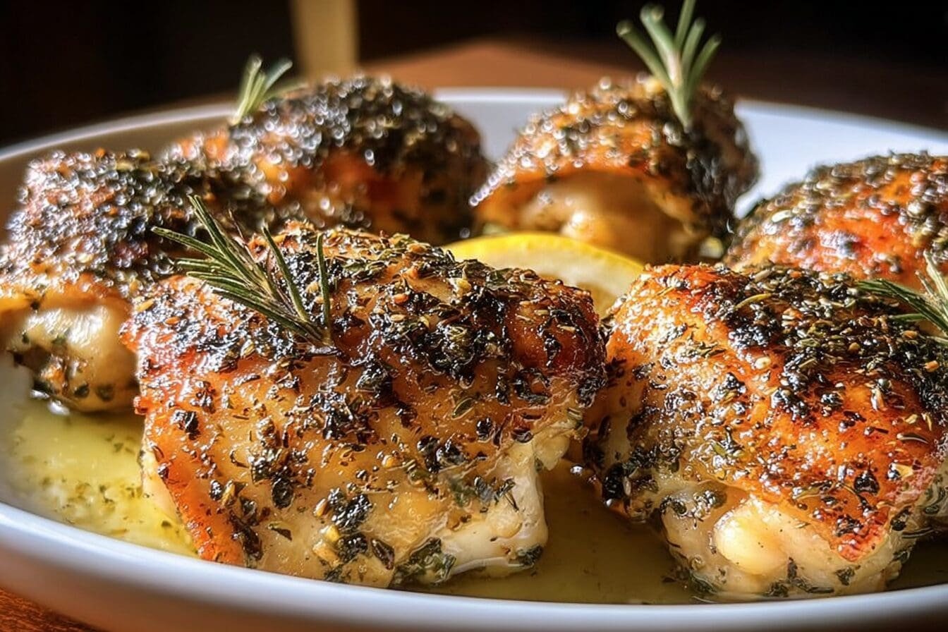 Garlic Herb Chicken Thighs