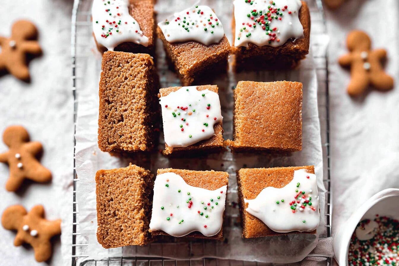 Gingerbread Cookie Bars