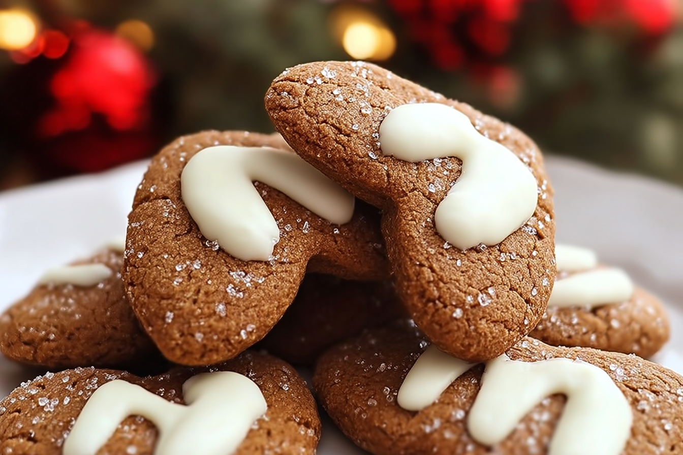 Gingerbread Kiss Cookies