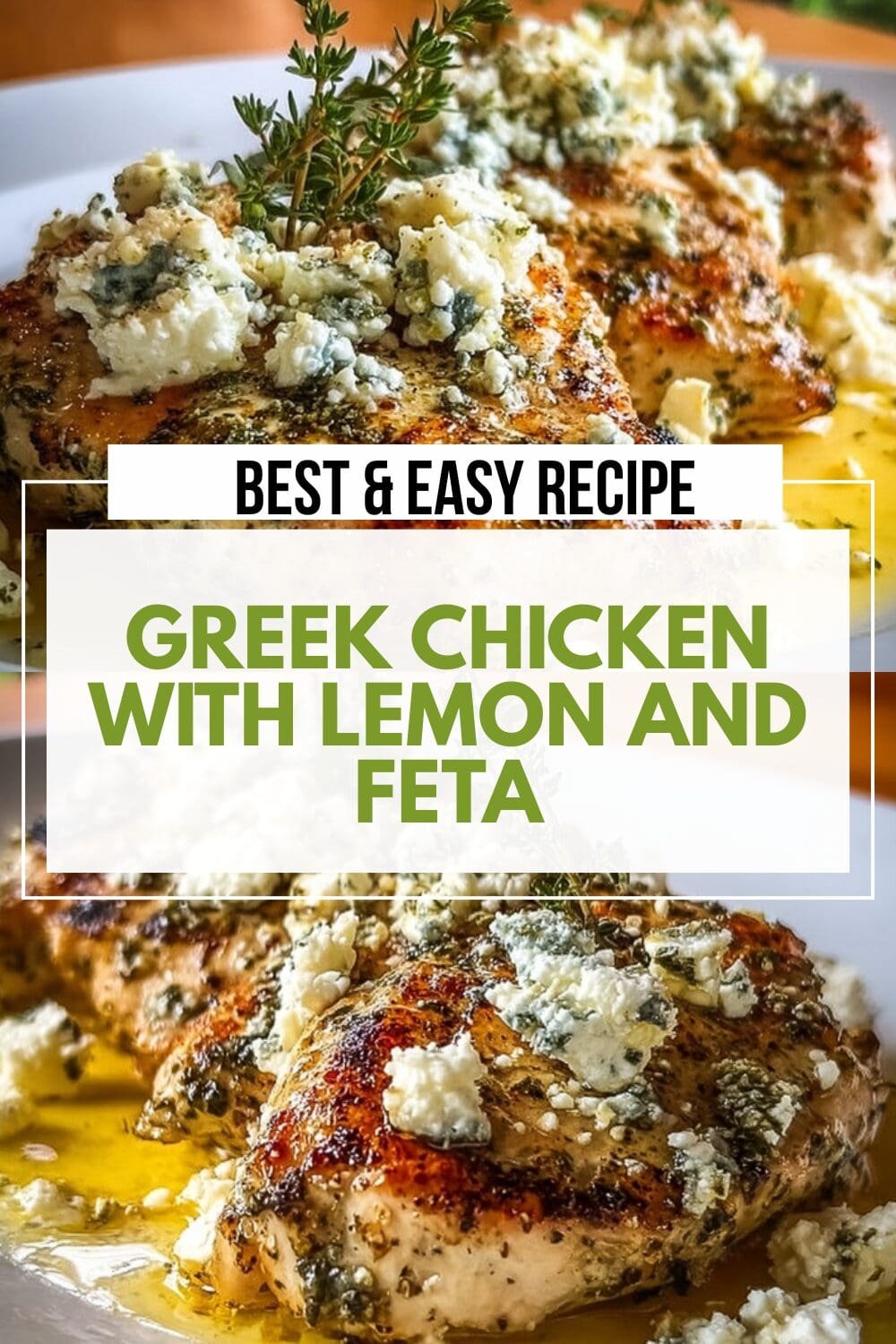 Greek Chicken With Lemon And Feta