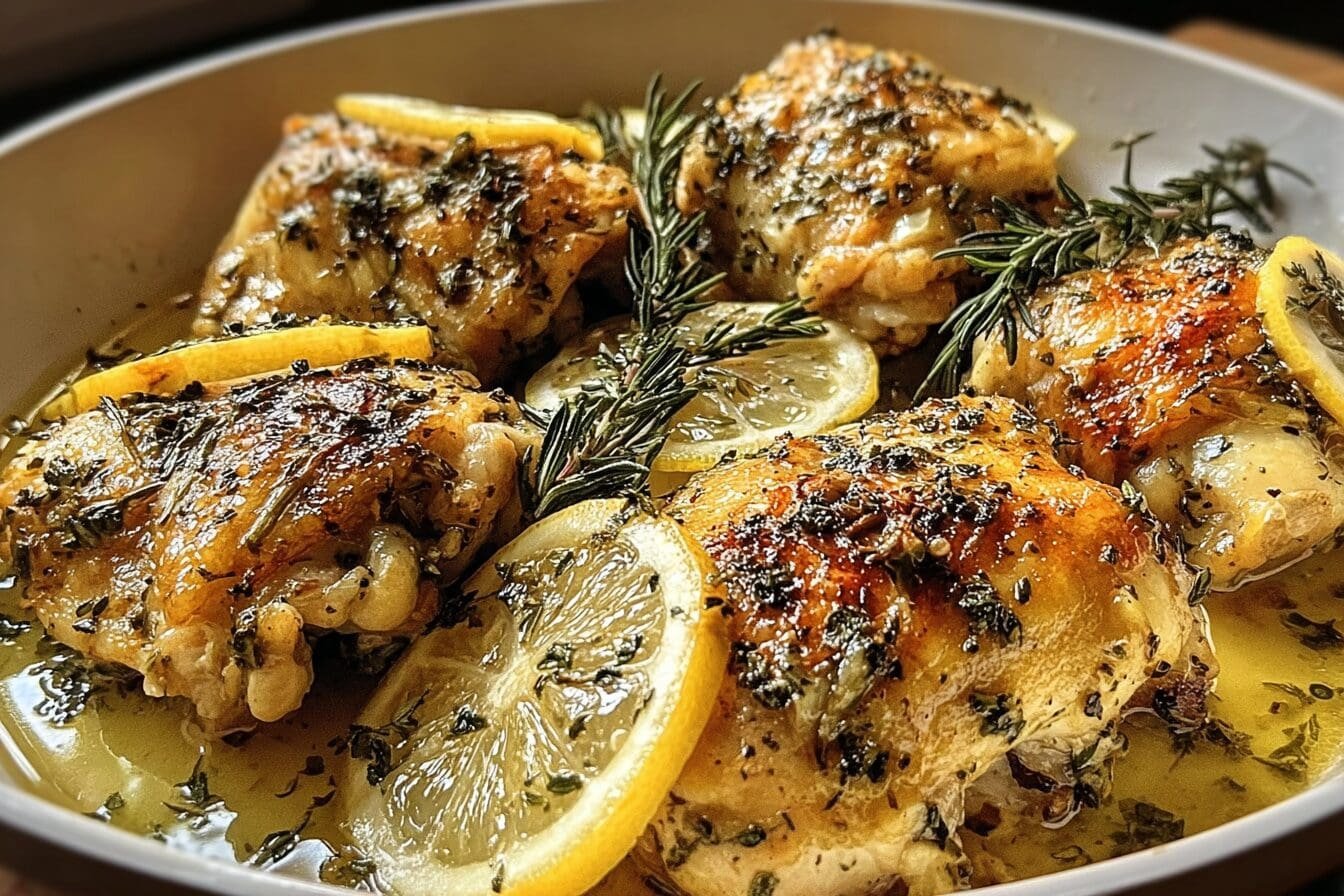 Greek Lemon Chicken Thighs