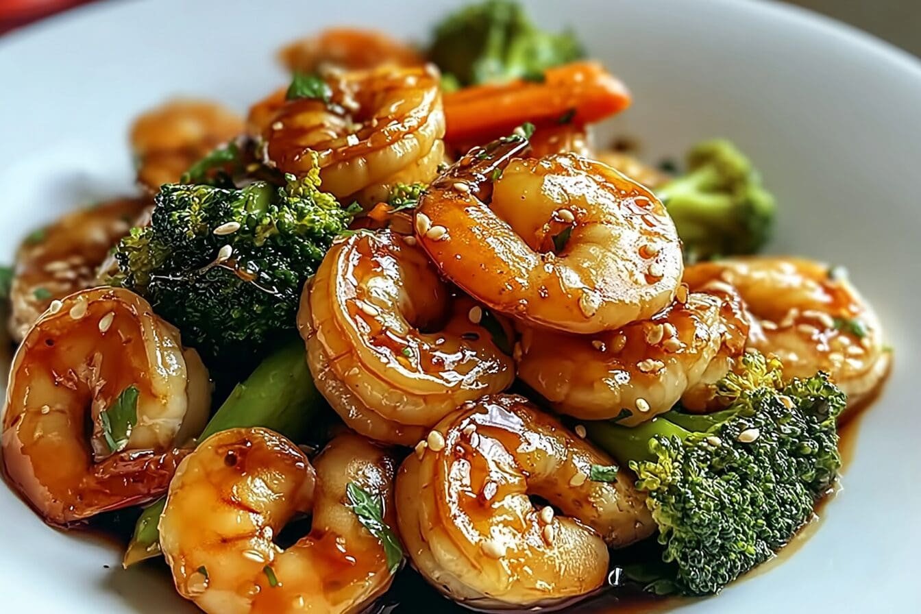 Honey Garlic Shrimp Stir Fry