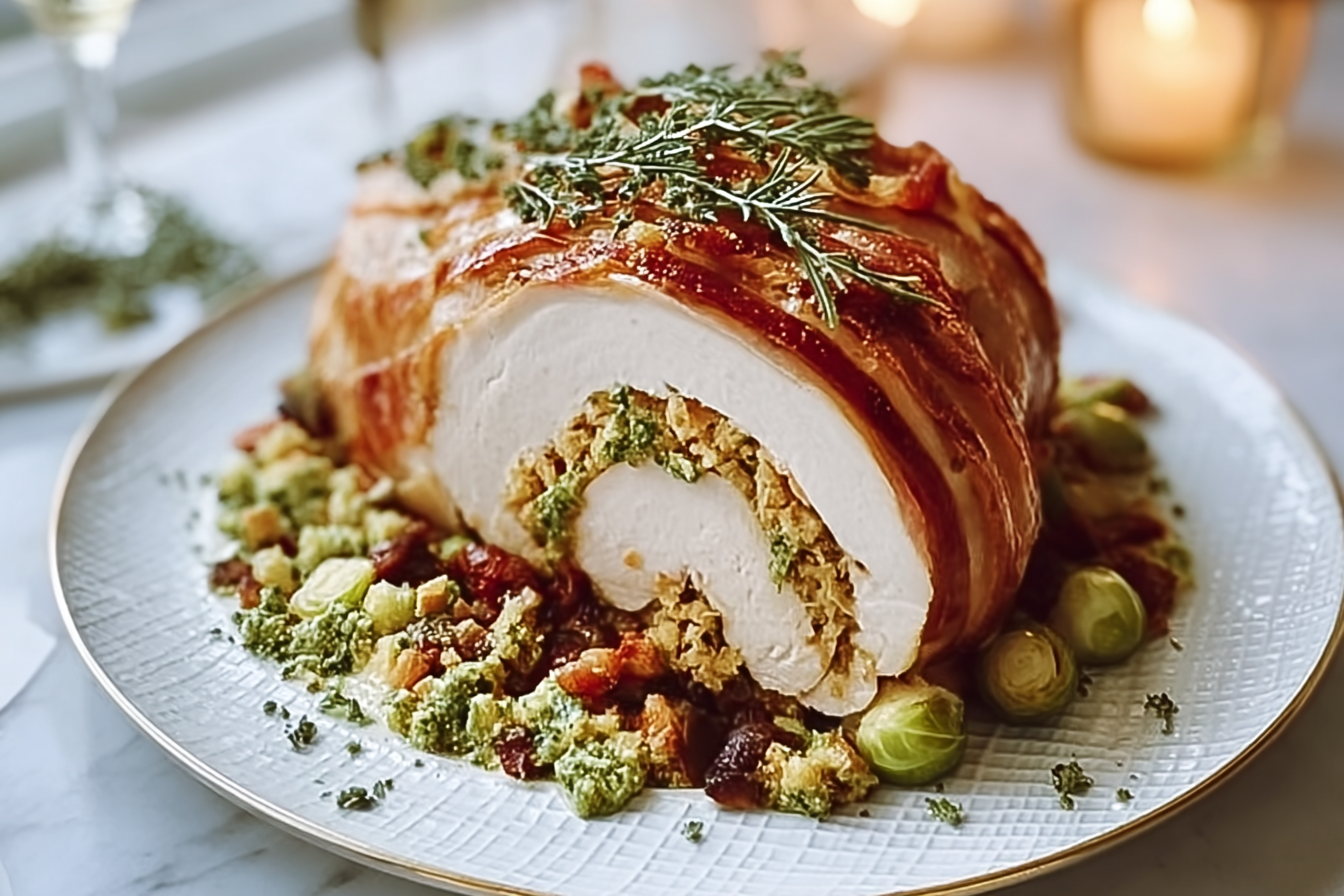 Italian Stuffed Turkey Crown