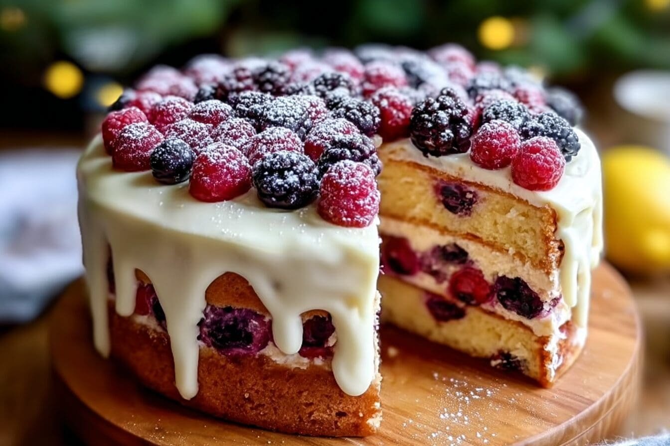 Lemon Berry Christmas Cake 14.png