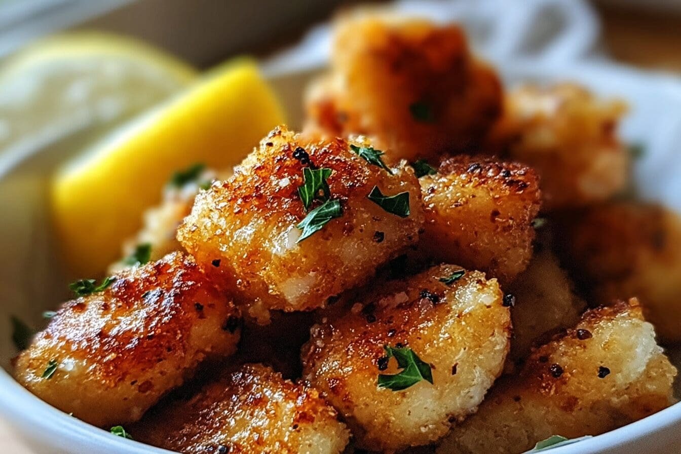Lemon Garlic Chicken Bites
