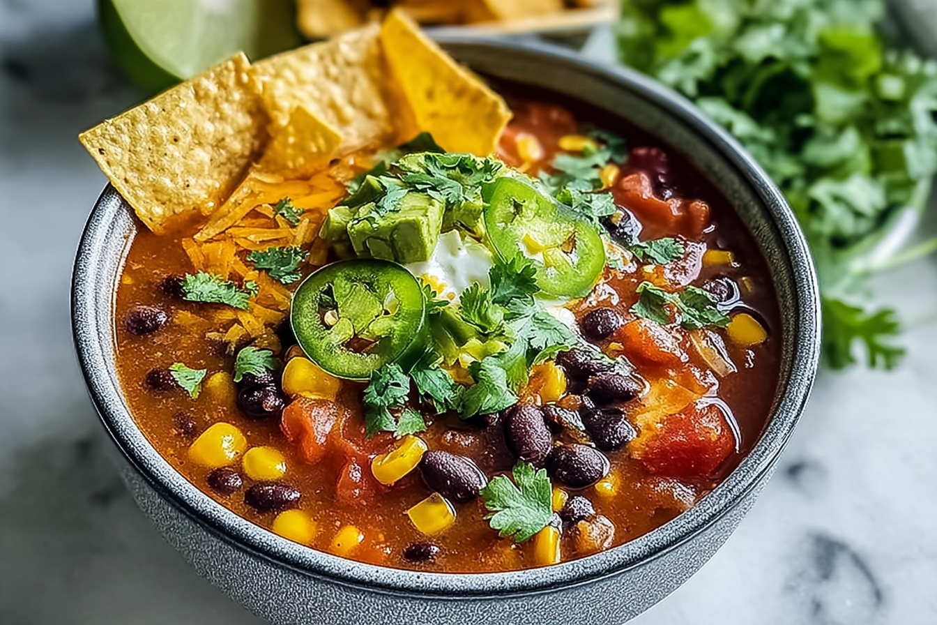 Meatless Taco Soup