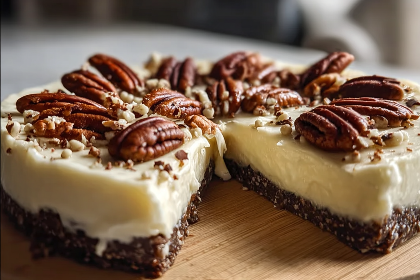 No Bake Keto Pecan Cream Pie