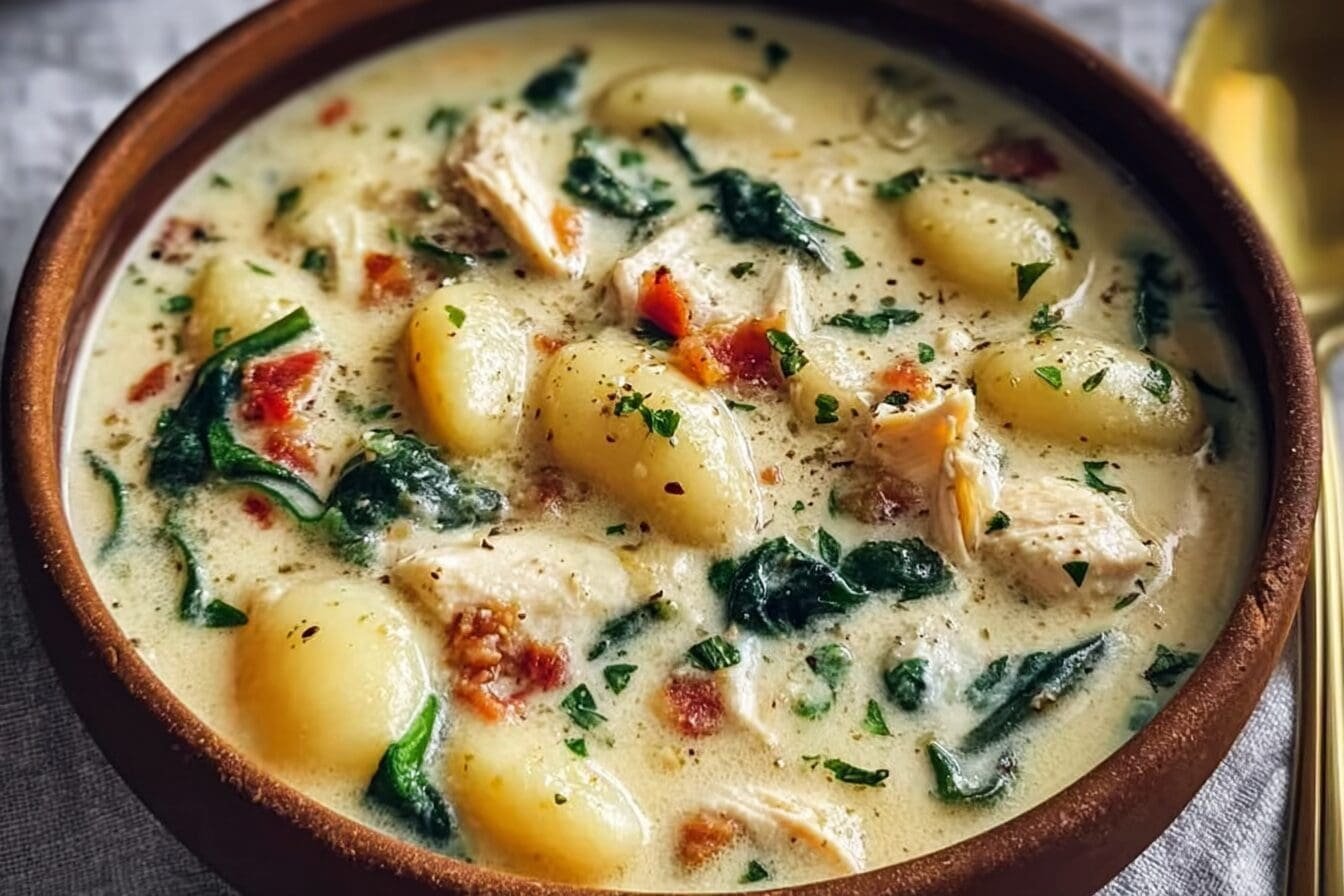 Olive Garden Chicken Gnocchi Soup