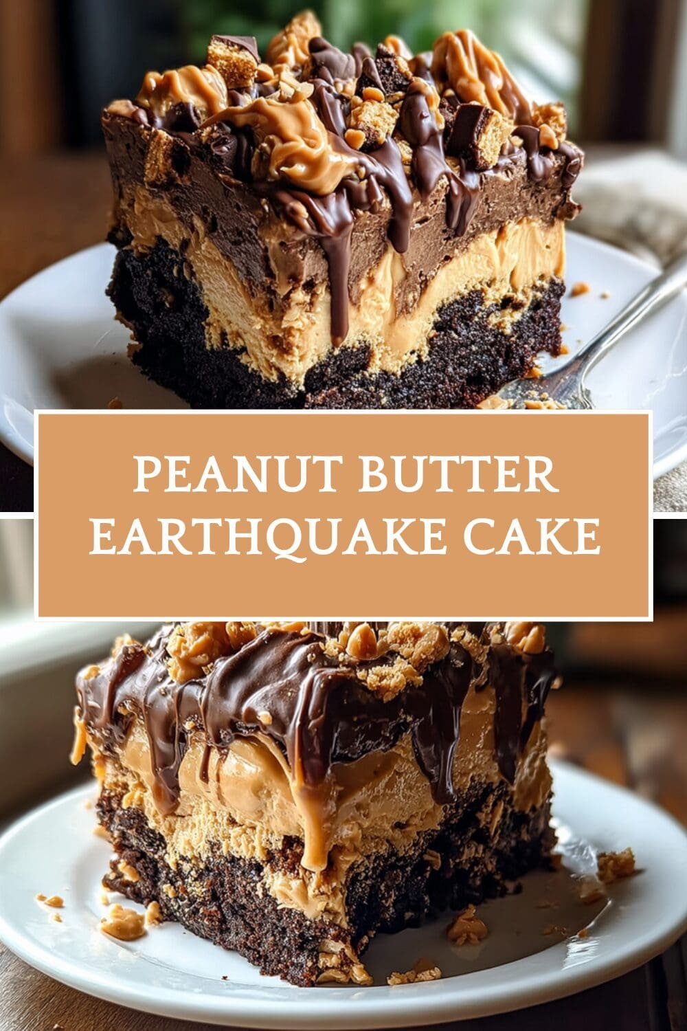 Peanut Butter Earthquake Cake