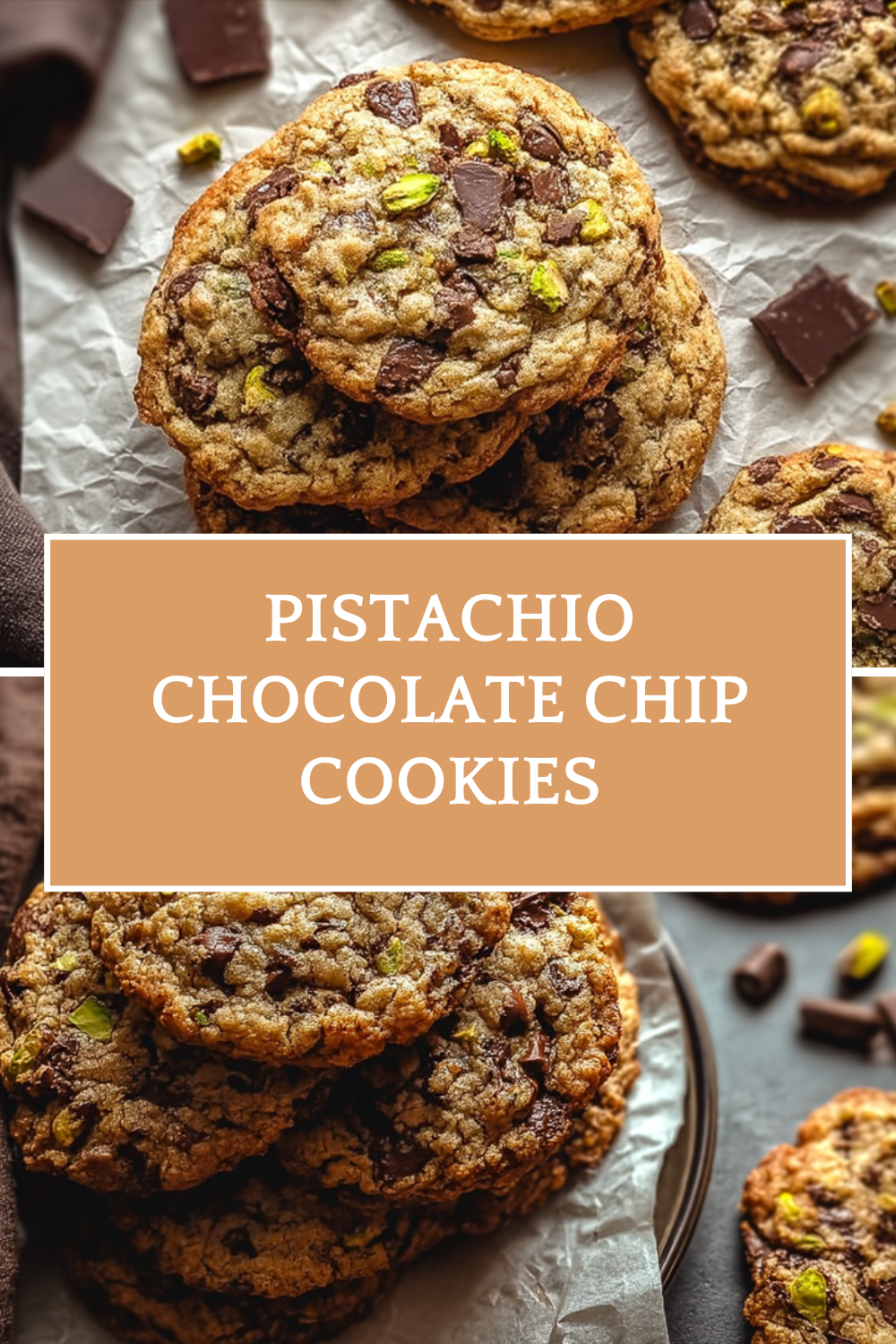 Pistachio Chocolate Chip Cookies