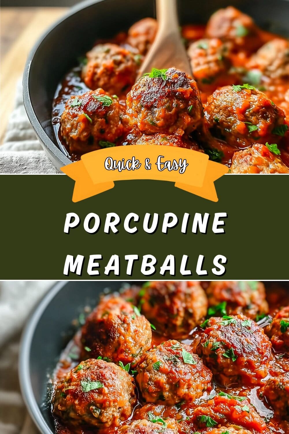 Porcupine Meatballs