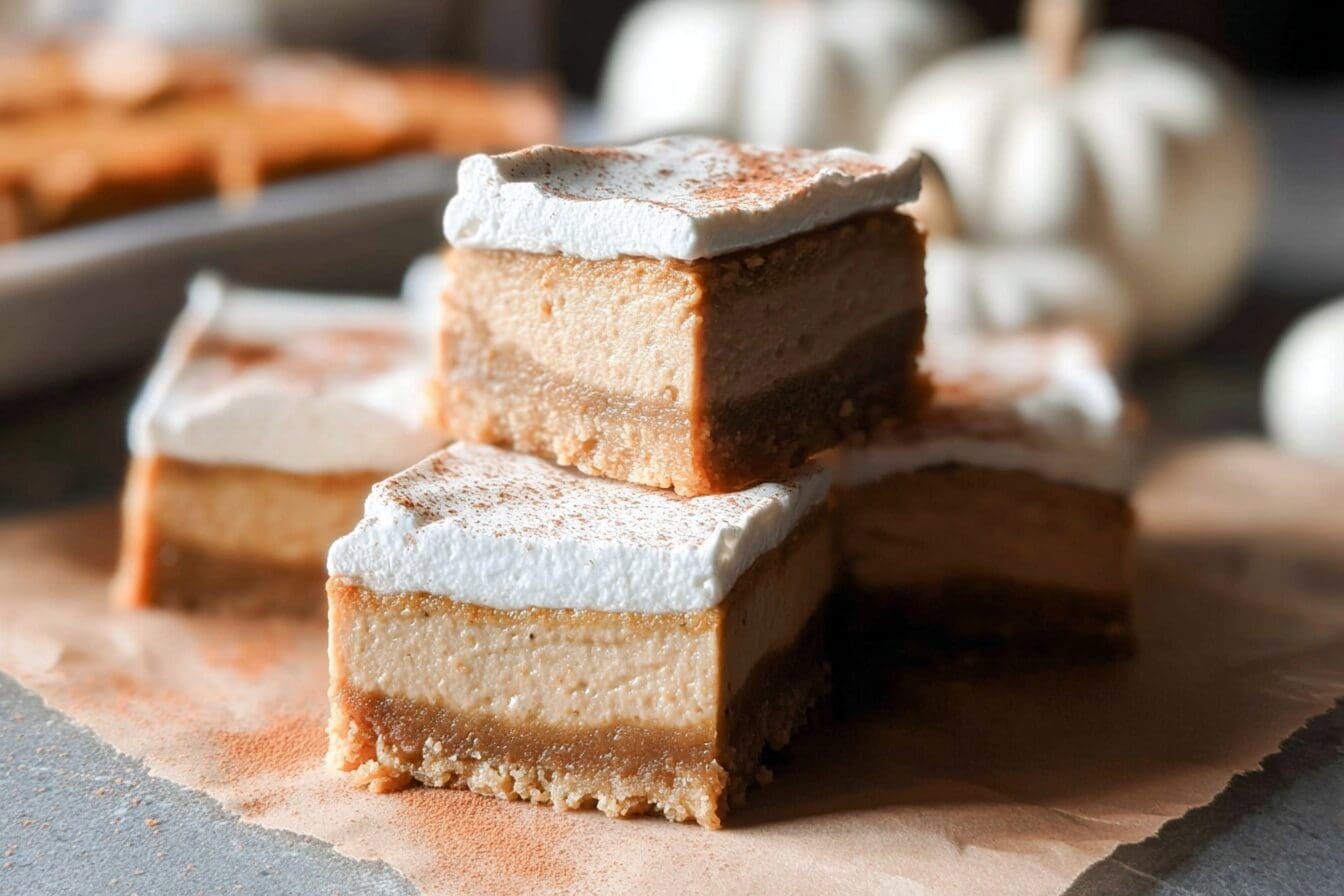 Pumpkin Pie Cheesecake Bars