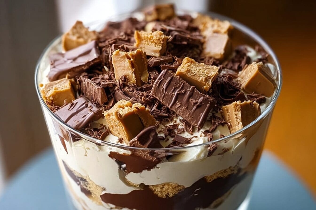 Reeses Peanut Butter Chocolate Trifle